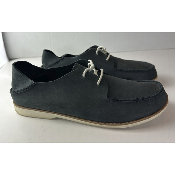 Olukai Holokai Leather Comfort Casual Shoes Carbon Gray Loafer Men's Size 9.5 - Picture 14 of 16